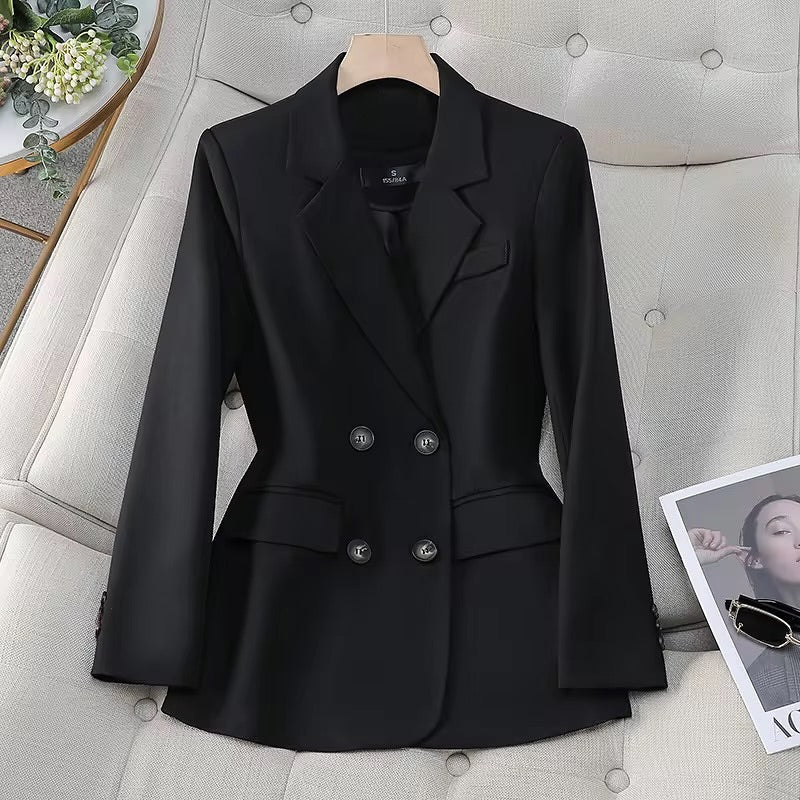 Double Breasted Peaked Lapels Blazer