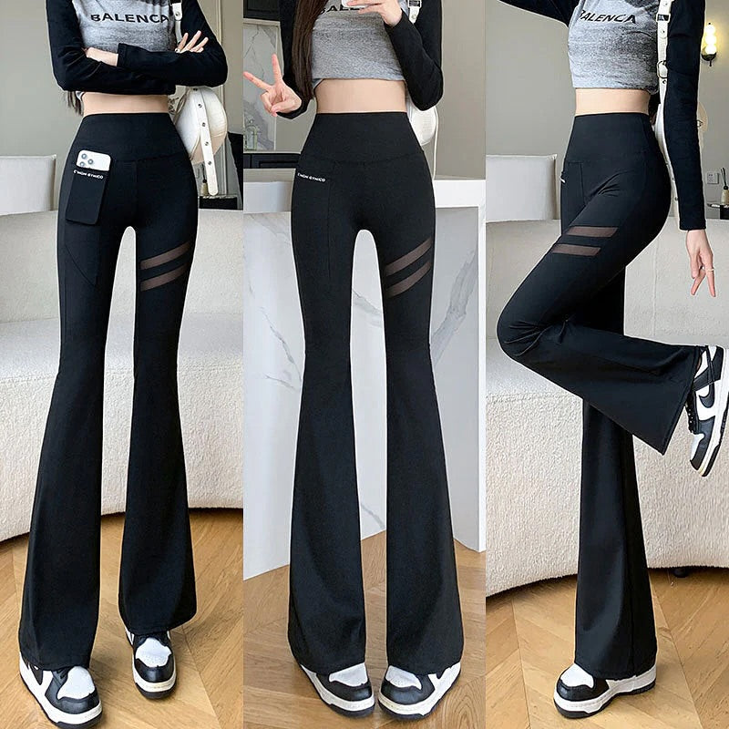 Flare Sweat Pants with side Pocket