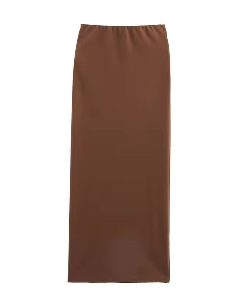 Graciela Asymmetric Crop Top with Gathered Skirt Twin Set