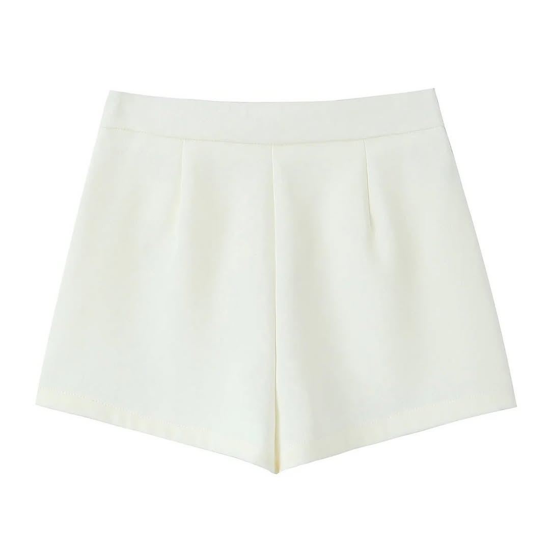 High Waist Asymmetric Skorts