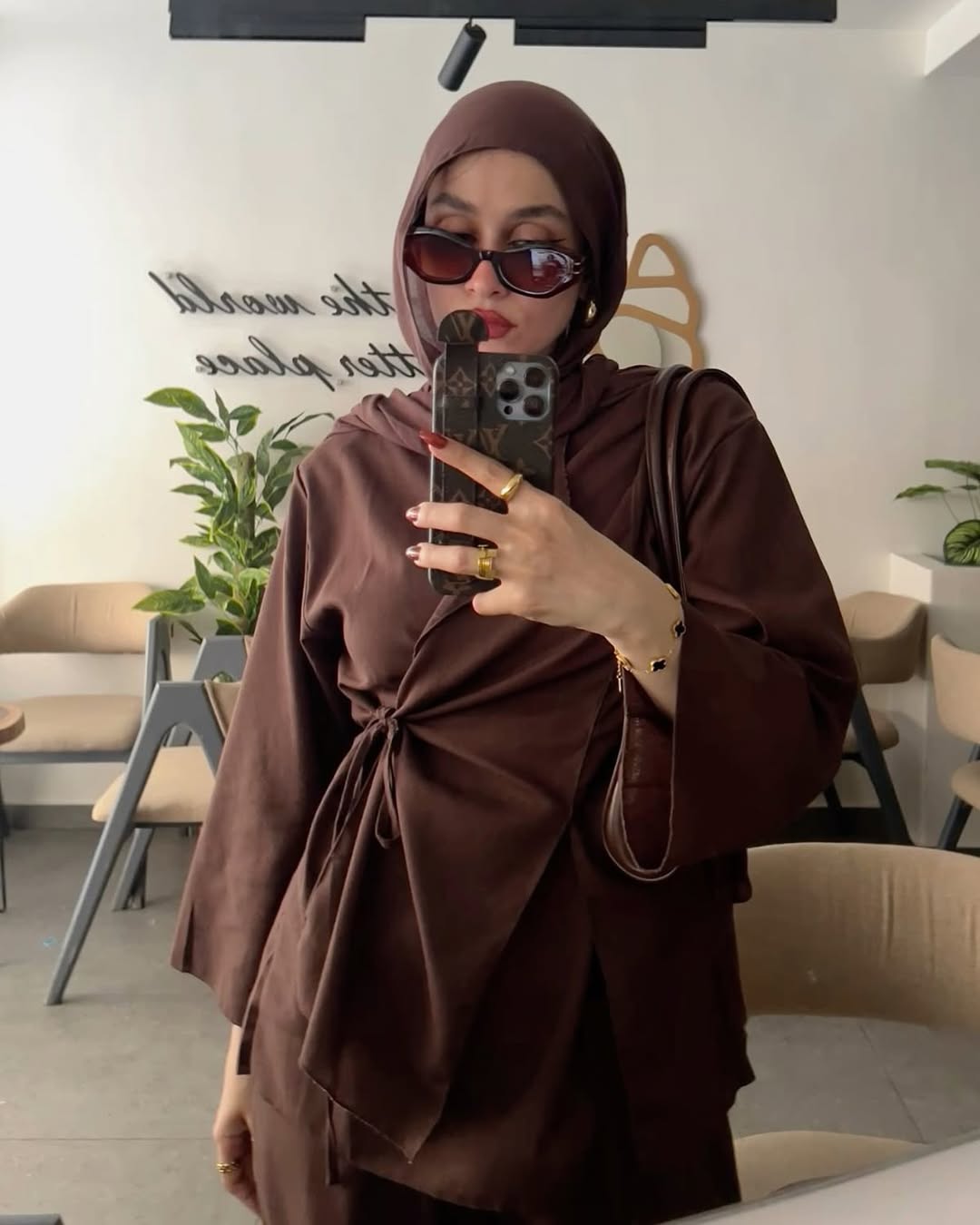 Linen Surplice Kimono Coord Set