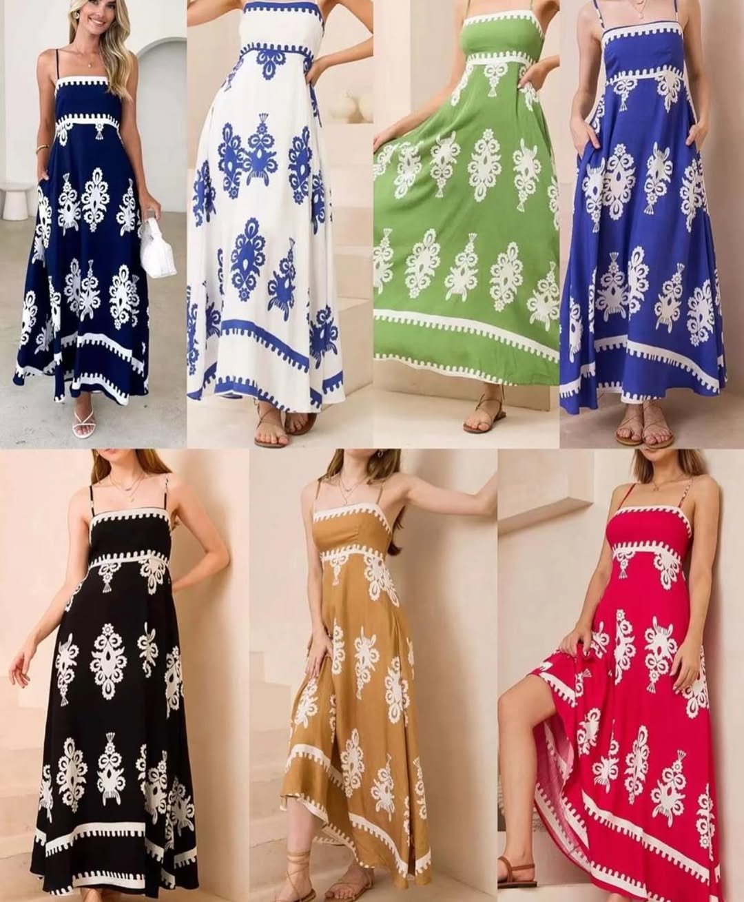 Nero Printed Singlet Maxi Dress