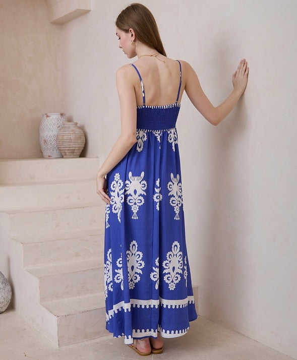 Nero Printed Singlet Maxi Dress