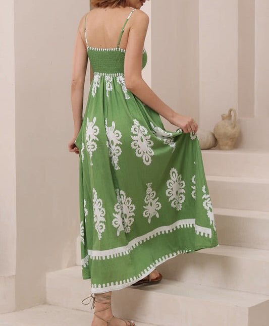 Nero Printed Singlet Maxi Dress