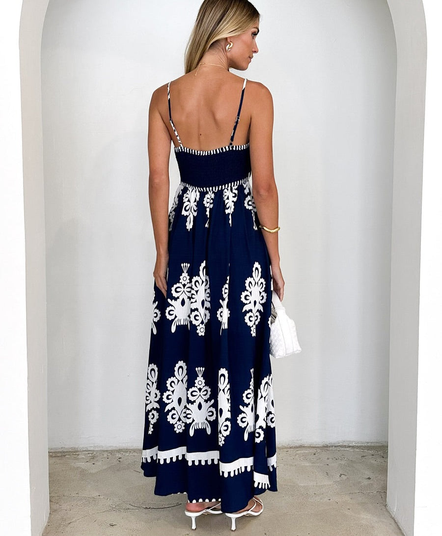 Nero Printed Singlet Maxi Dress