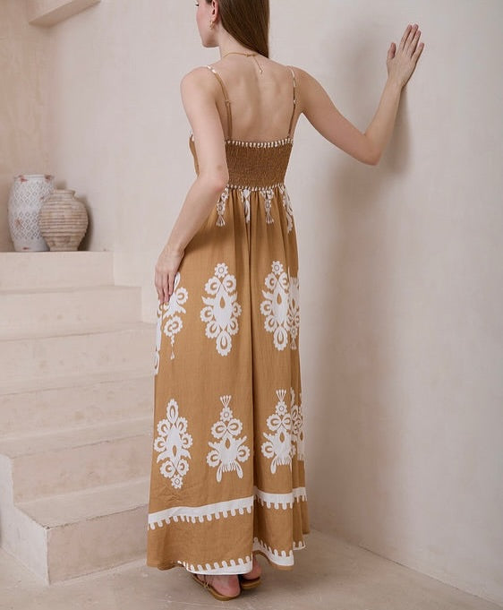 Nero Printed Singlet Maxi Dress