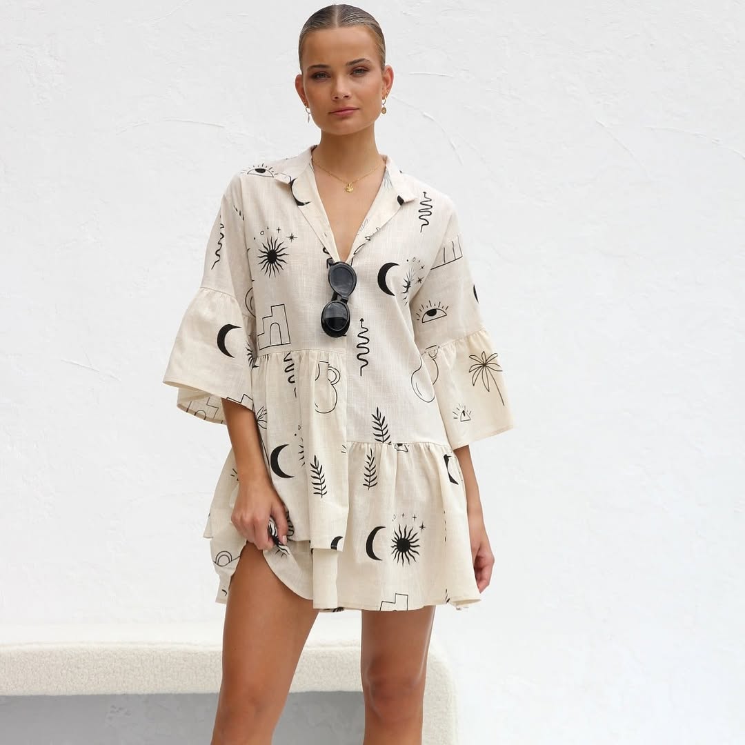 RUBEYA BREEZY BOHO DRESS