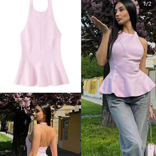 Peplum Stretch Top