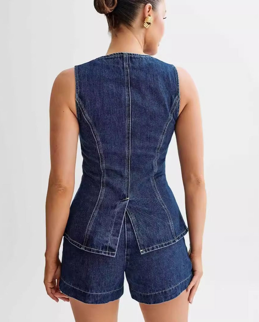 Isabel Denim Short Coord Set