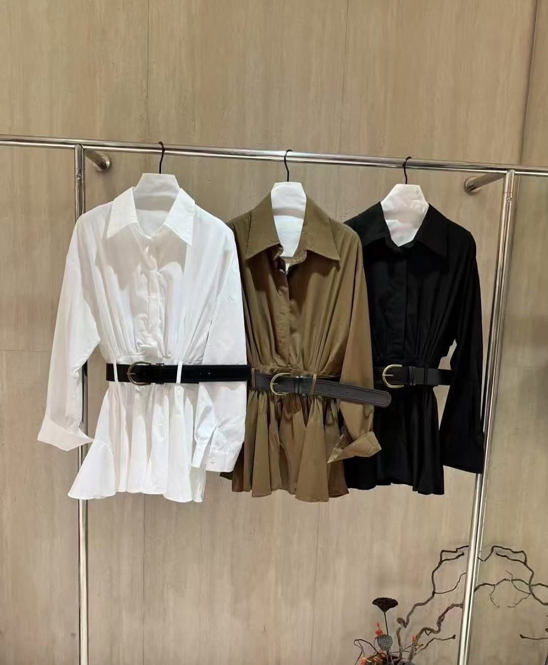 Lolita Mini Shirt Dress with Belt