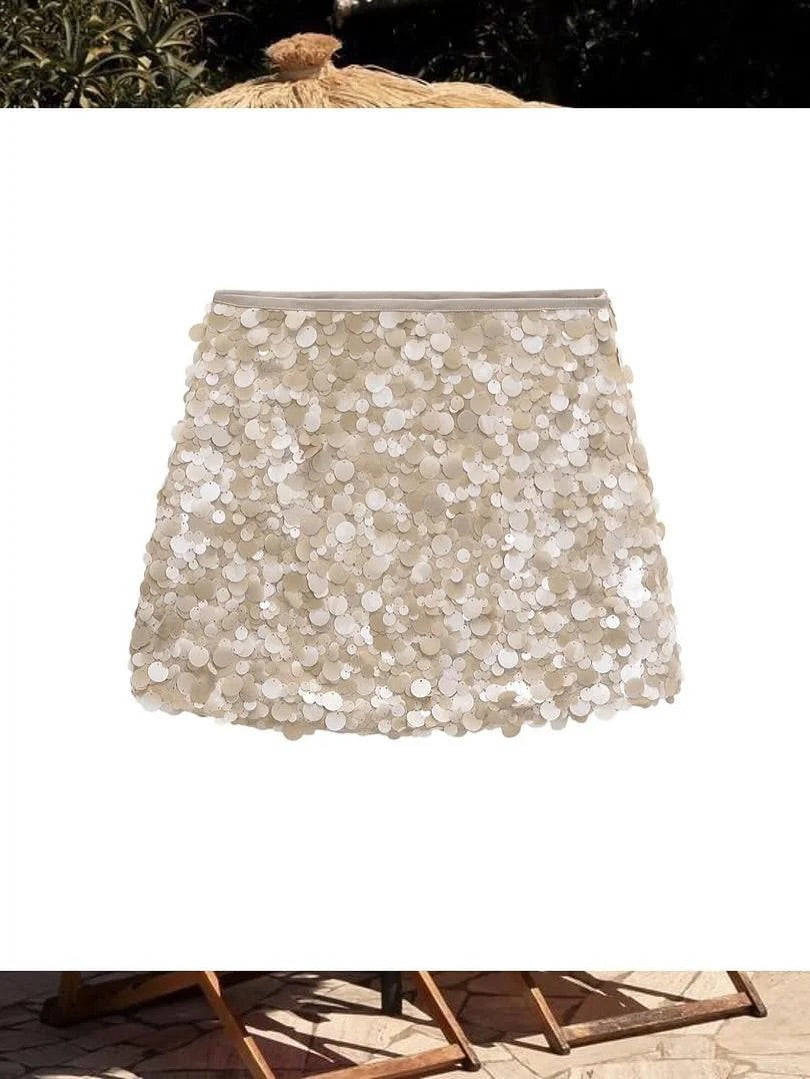 Coin Shell Mini Skirt