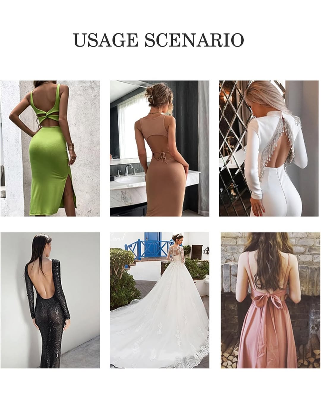 Strapless Bodysuit for Backless Deep neck Dress Bra Shapewear