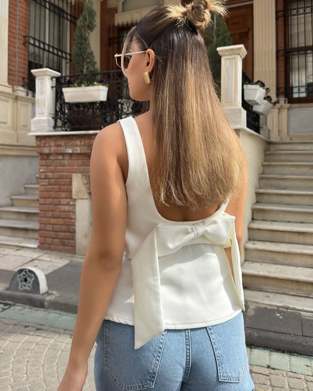 Top with Back Bow