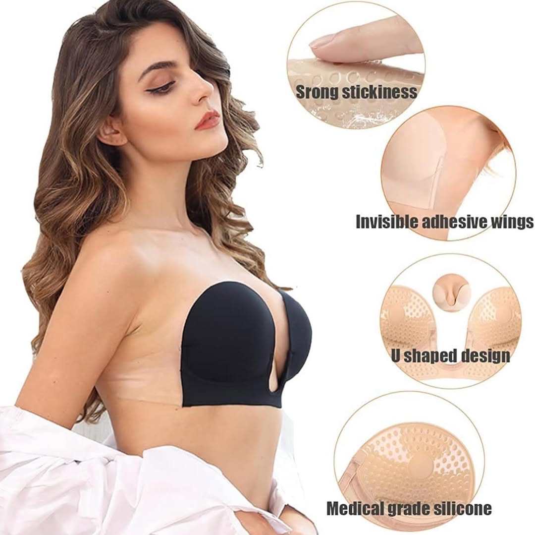 Whixant Adhesive Invisible Strapless Lift Up Bra
