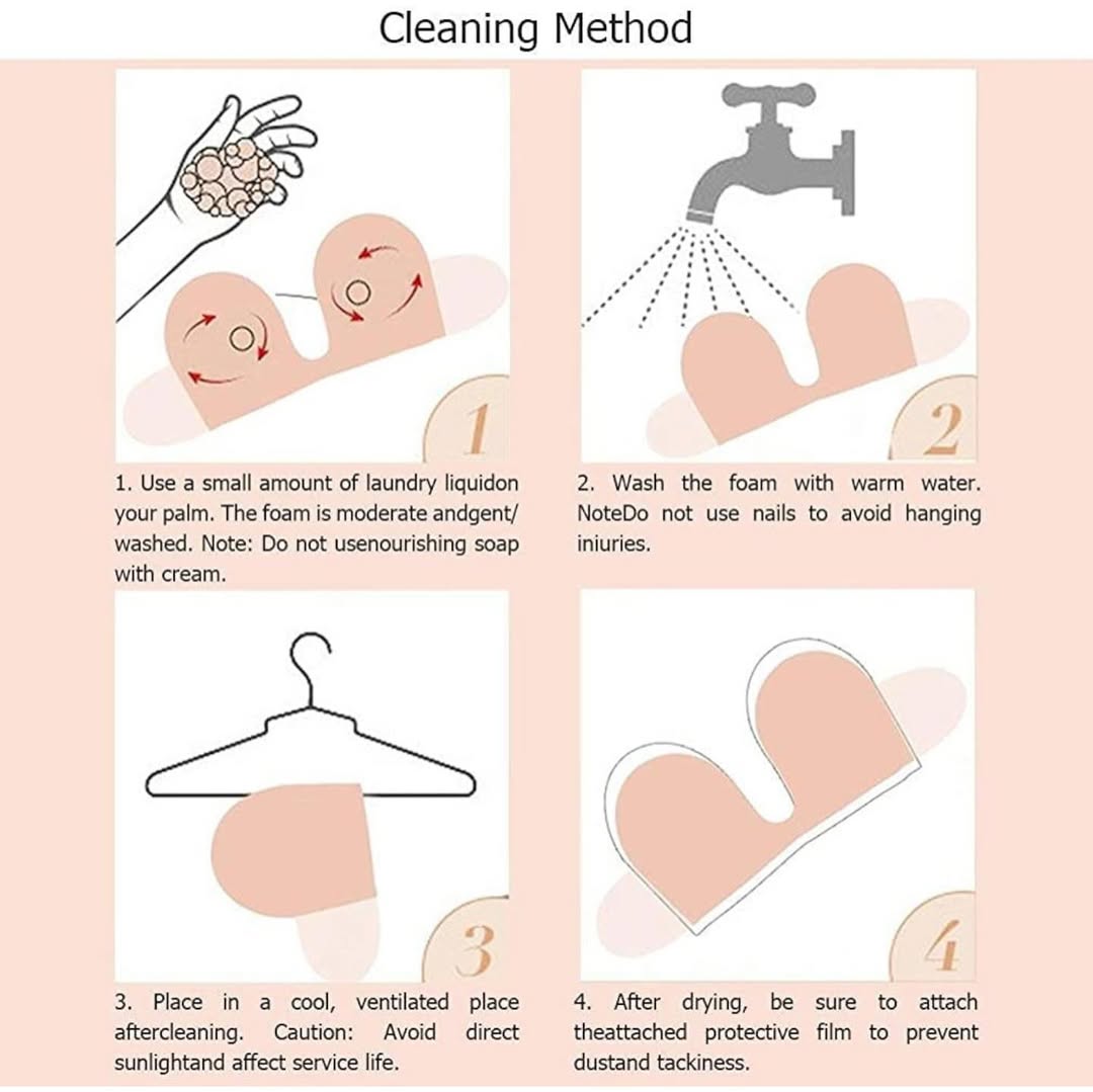 Whixant Adhesive Invisible Strapless Lift Up Bra