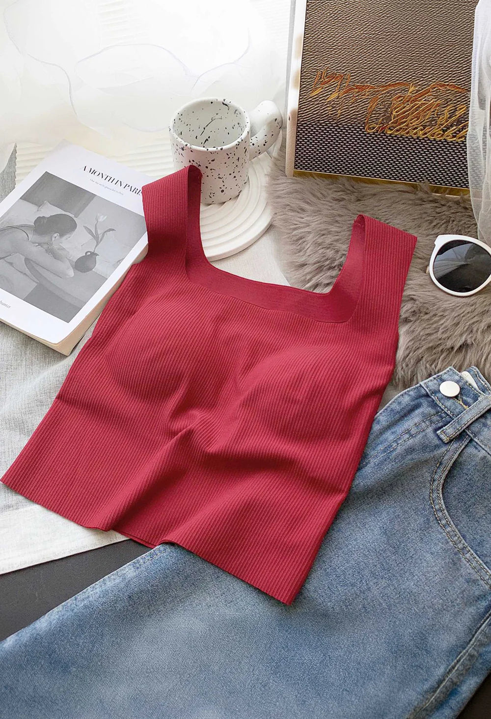 Nino Tank Tops with Inbuilt Bra