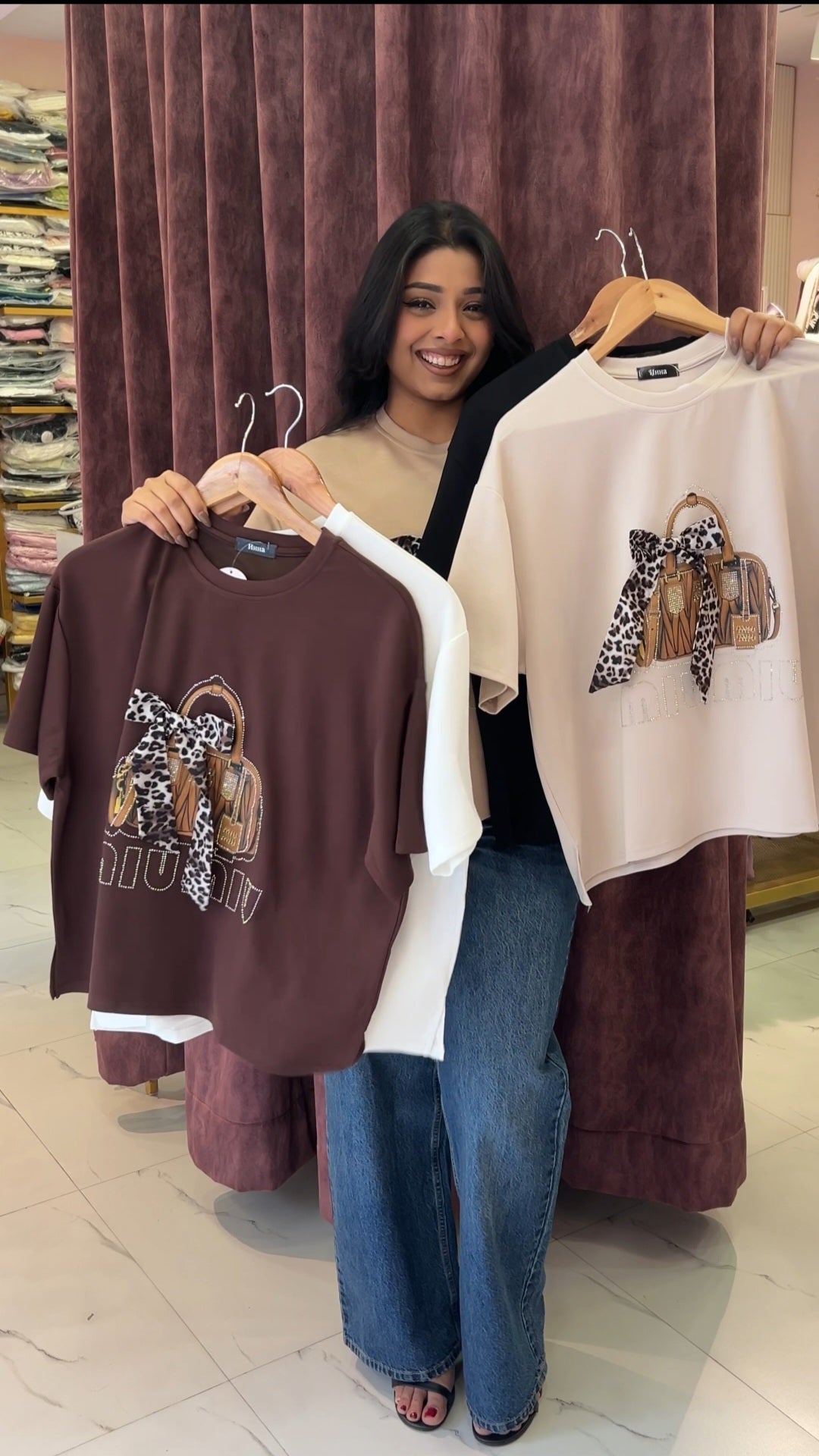 Bow Bag Tshirt Top