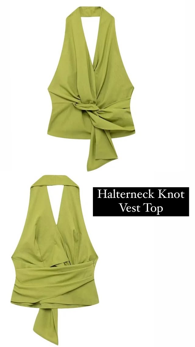 Halterneck Knot Vest Top