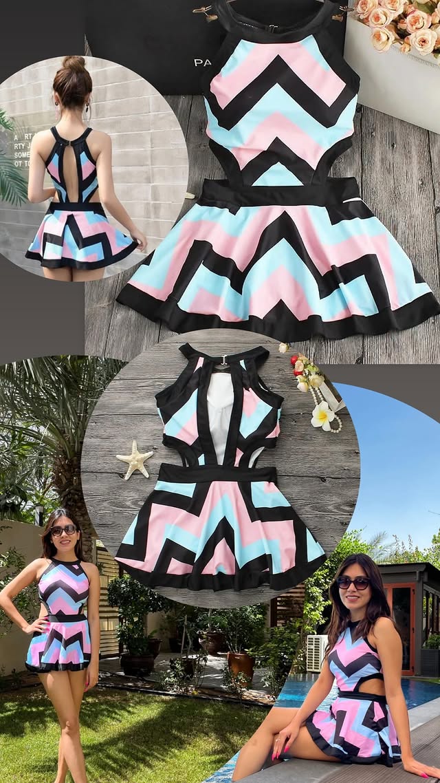 Multi Color Dress Swimwear