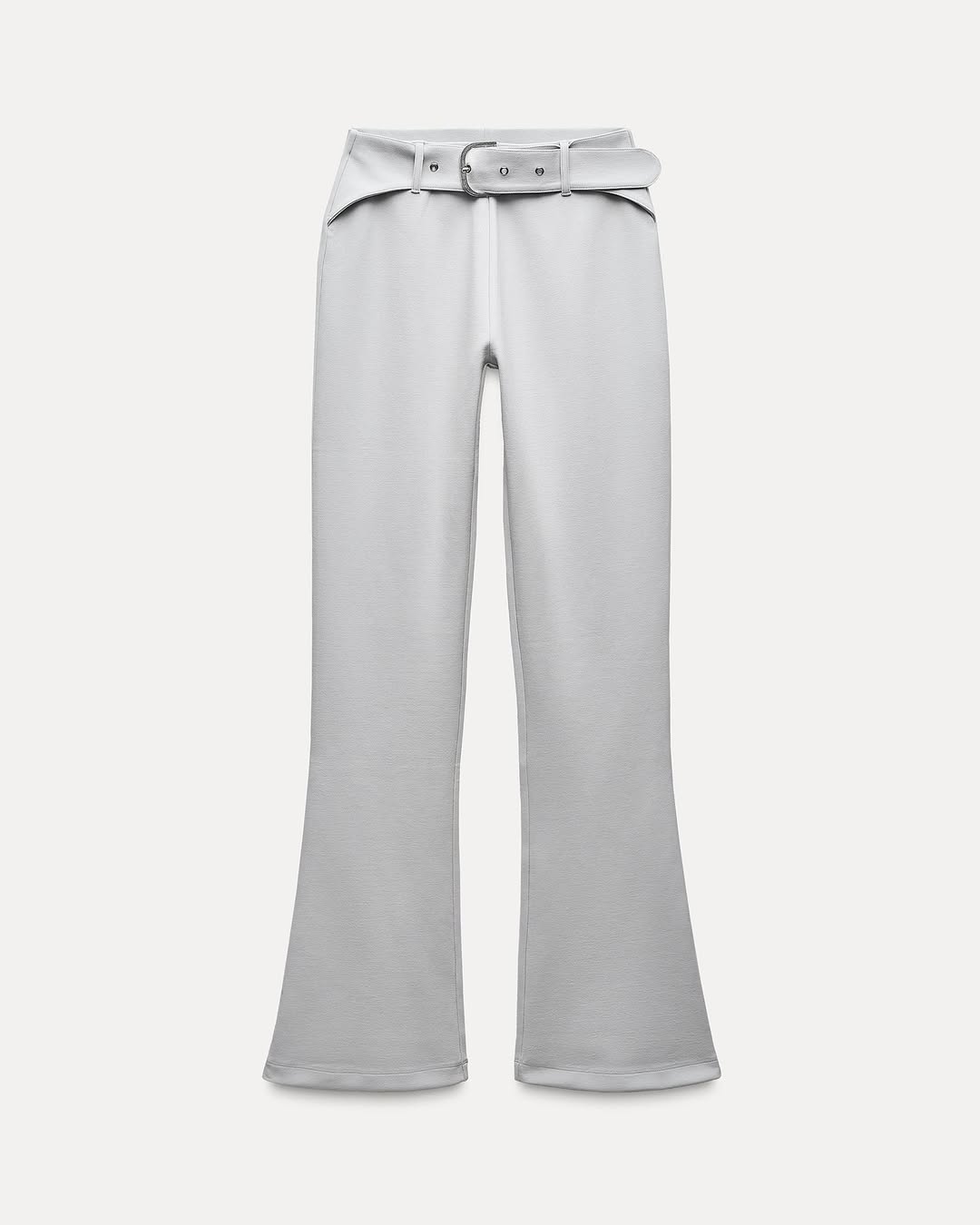 Beatrice Halter Top with Belted Flared Interlock Pant Coord Set