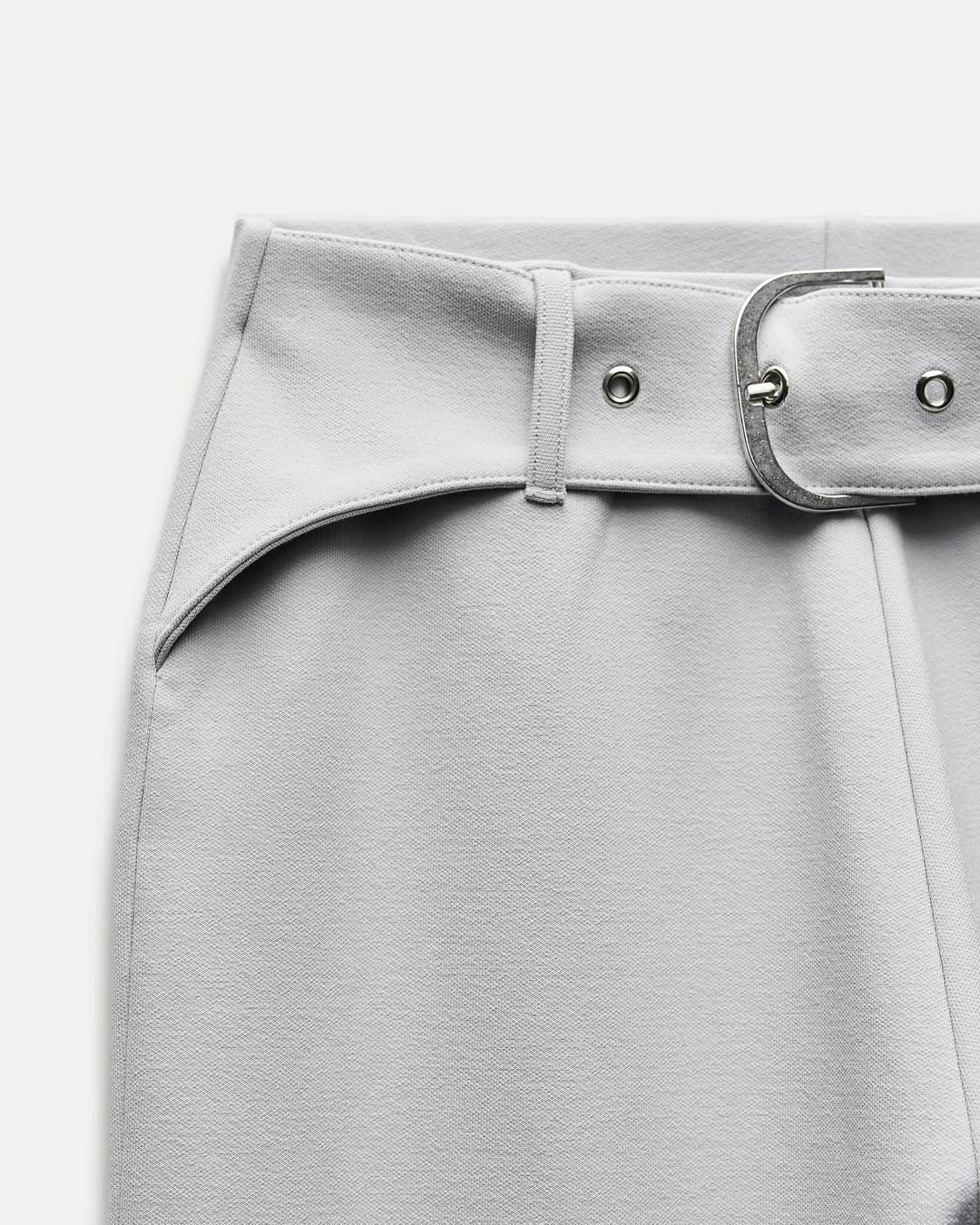 Beatrice Halter Top with Belted Flared Interlock Pant Coord Set