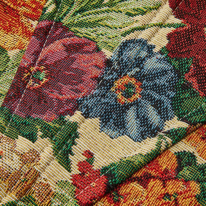 Floral Drawstring Jacquard Corset
