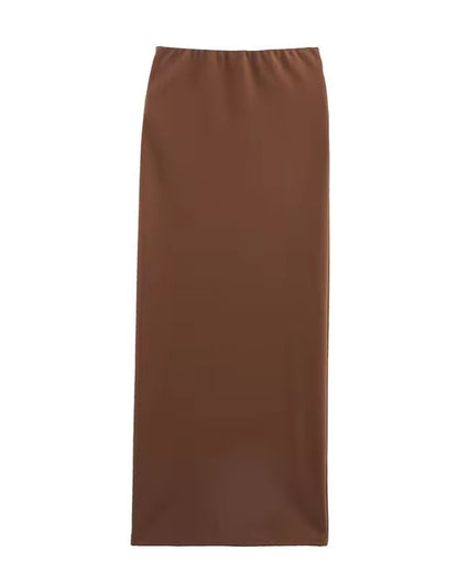 Graciela Asymmetric Crop Top with Gathered Skirt Twin Set