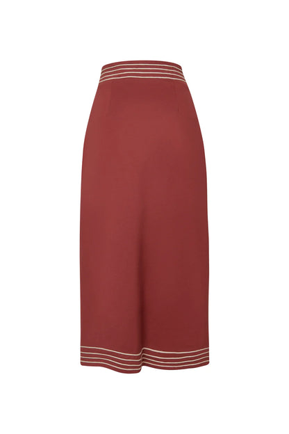 Nera Peplum Top with Wrap Waist Skirt Set