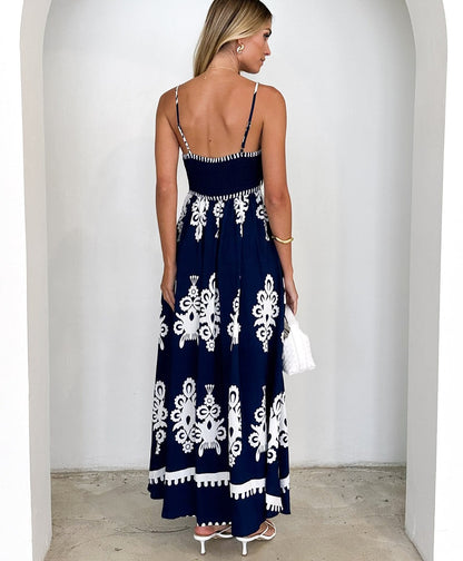 Nero Printed Singlet Maxi Dress