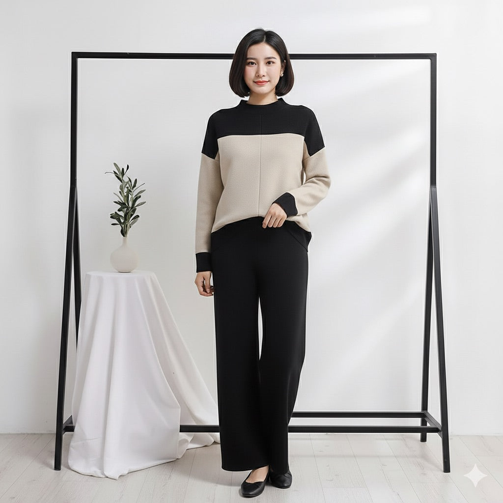 O-Neck Knitted Coord Set