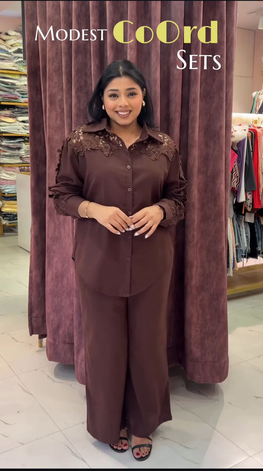 Modest Cutwork Coord Set