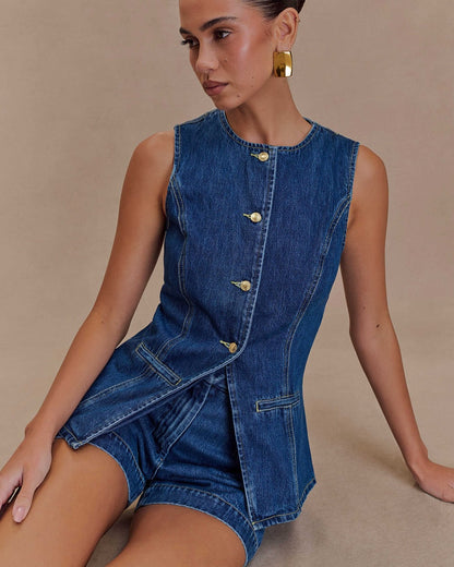 Isabel Denim Short Coord Set