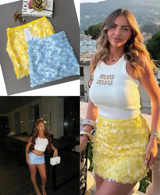 Coin Shell Mini Skirt