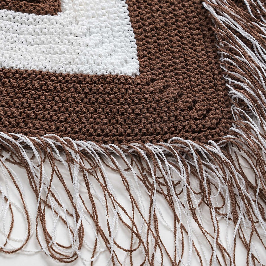 Crochet asymmetrical coverup dress