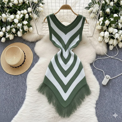 Crochet asymmetrical coverup dress