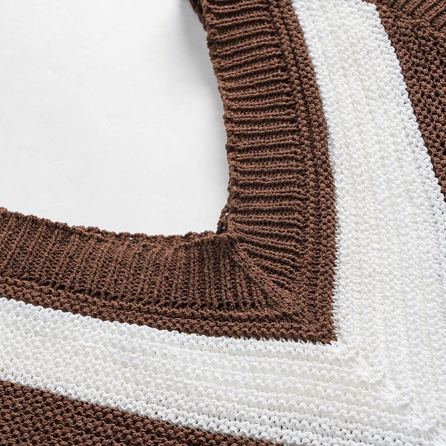 Crochet asymmetrical coverup dress