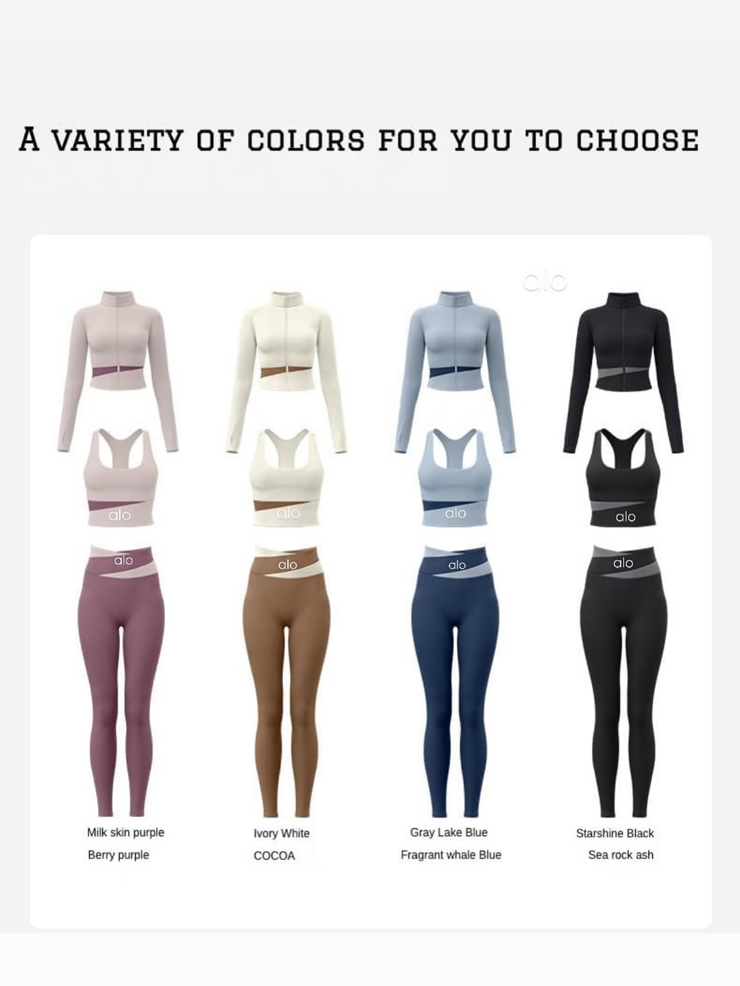 Monotone Alo dry-fit 3pc set