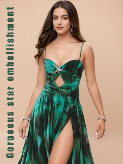 Starfish Monokini and Sheer Skirt Set