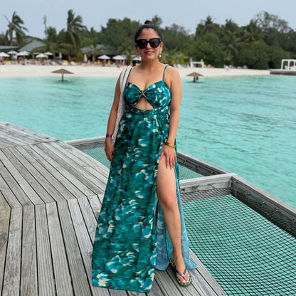 Starfish Monokini and Sheer Skirt Set