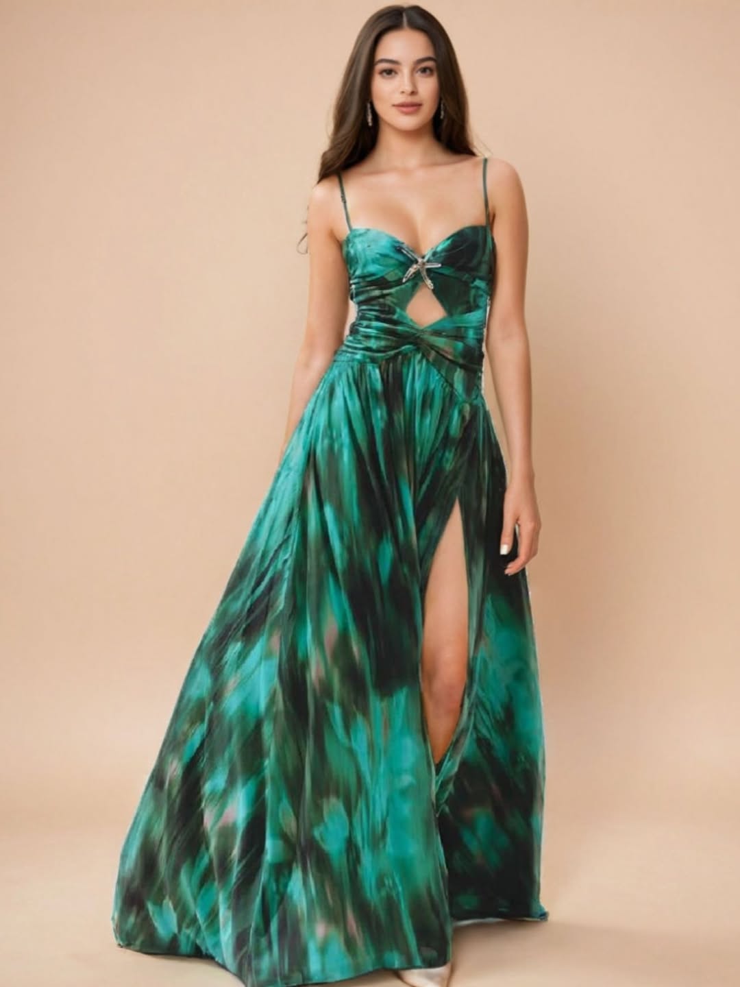 Starfish Monokini and Sheer Skirt Set