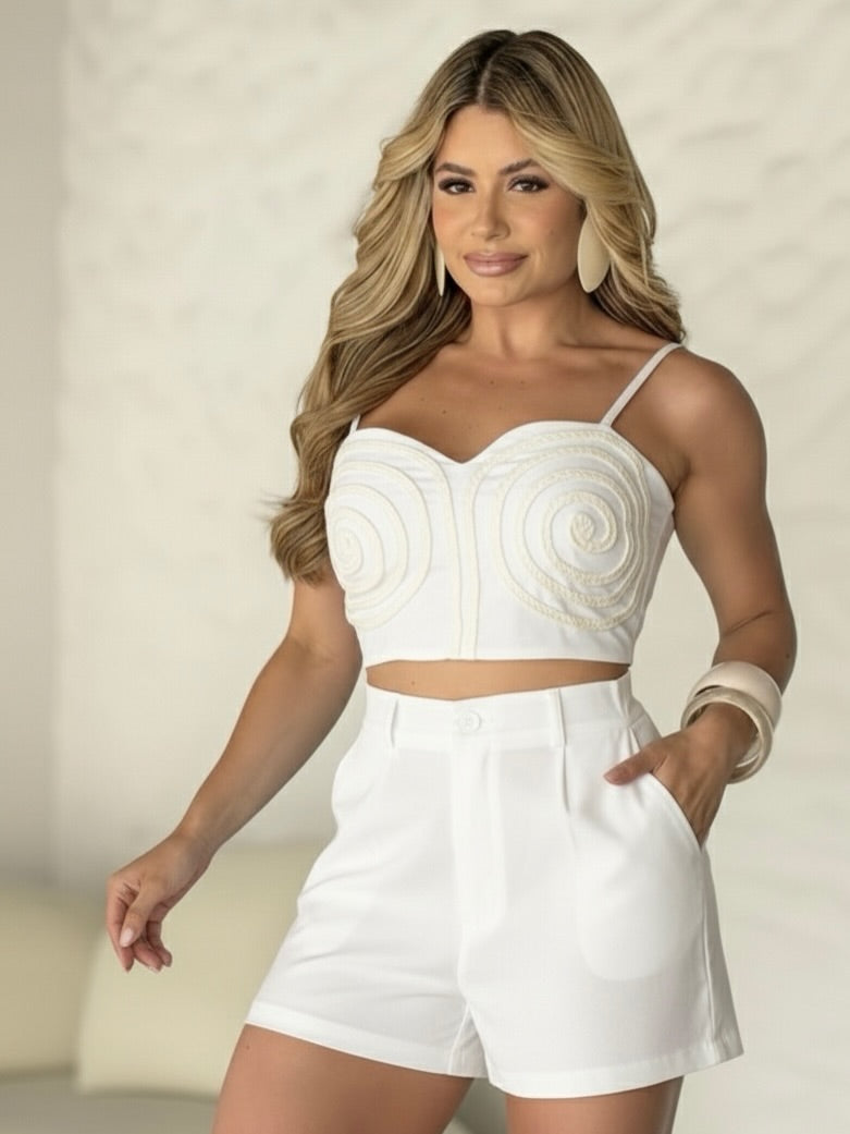 Whirl Luxe Linen Coord Set