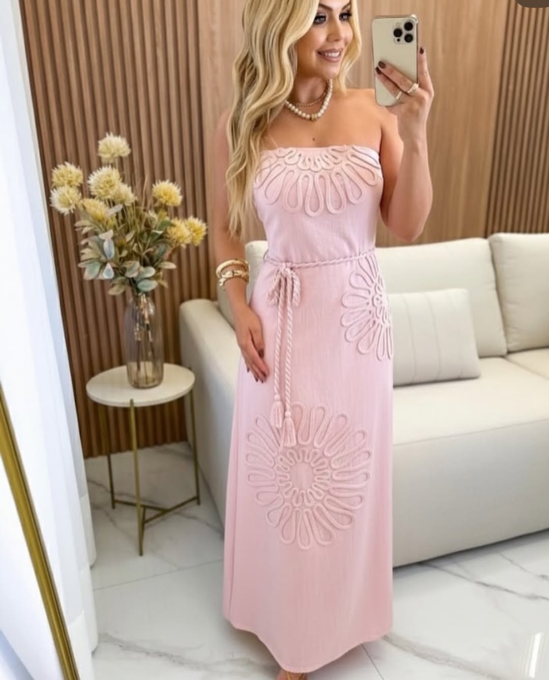 Cordelia Floral Appliqué Dress