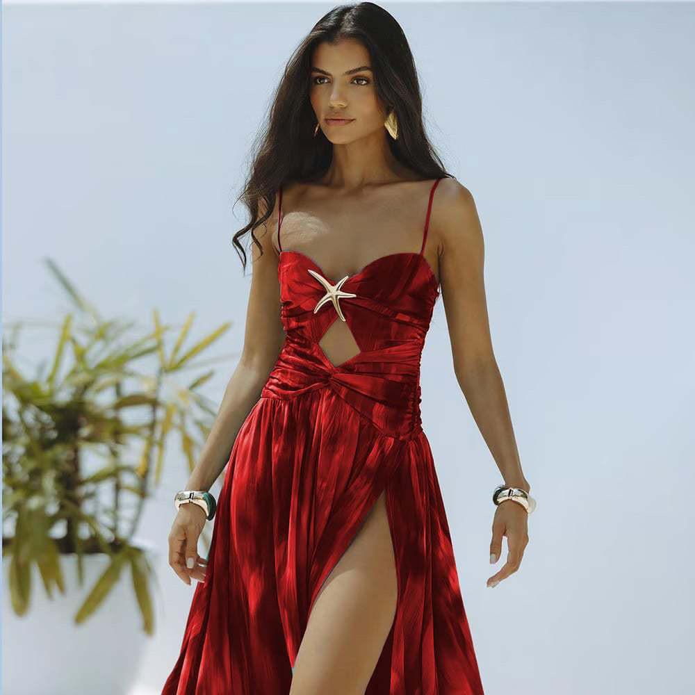 Starfish Monokini and Sheer Skirt Set