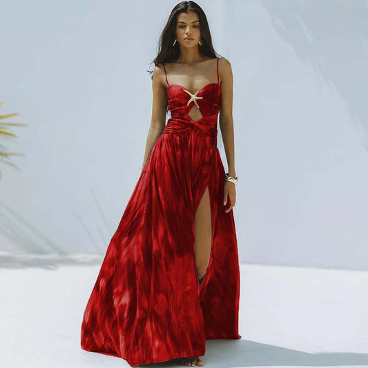 Starfish Monokini and Sheer Skirt Set