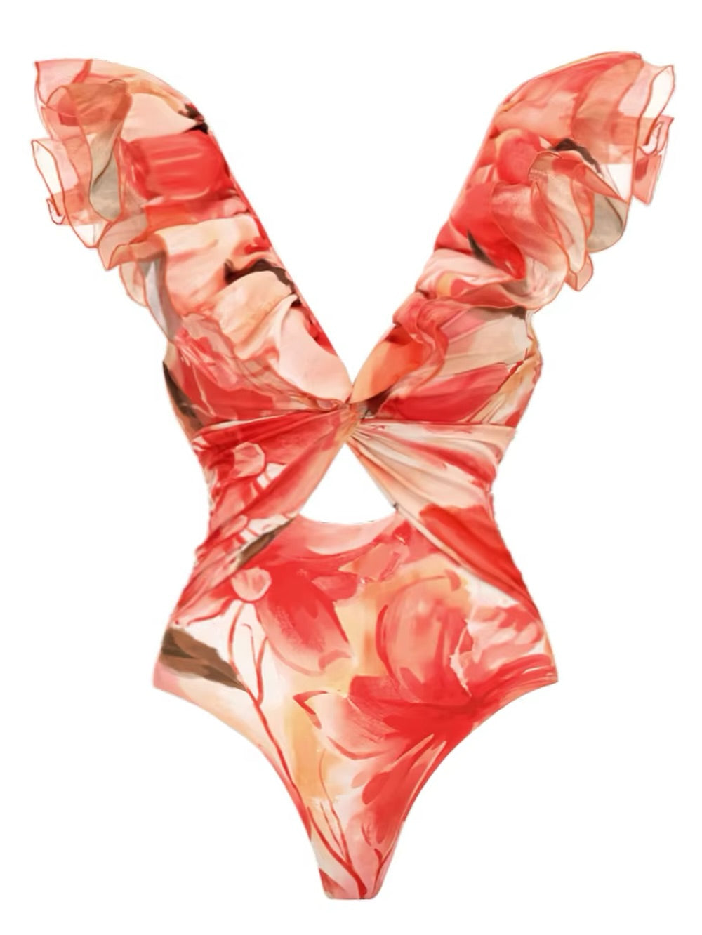 Saffron Dance Duo Monokini with Skirt Set