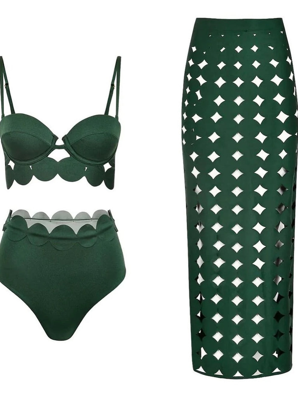 Kate Three Piece Bikini Swimwear Set