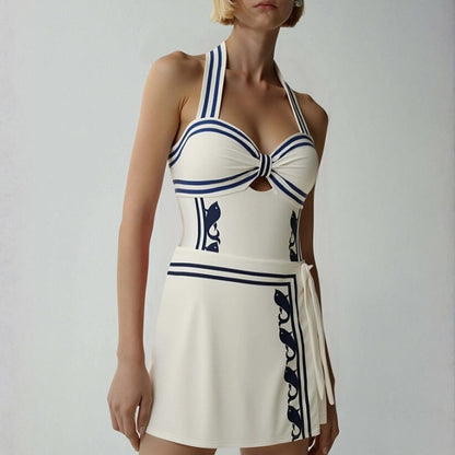 Riviera Wave Monokini with Wrap Skirt Set
