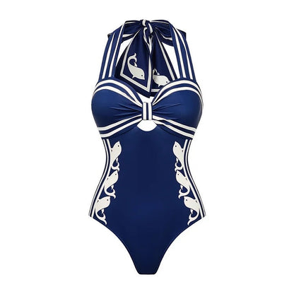 Riviera Wave Monokini with Wrap Skirt Set