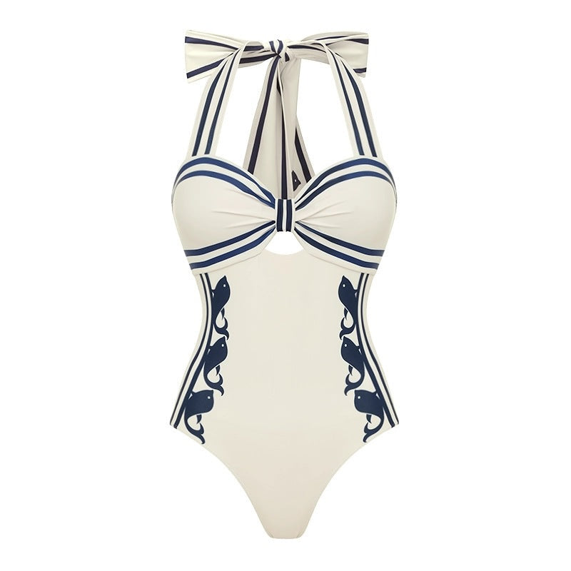 Riviera Wave Monokini with Wrap Skirt Set