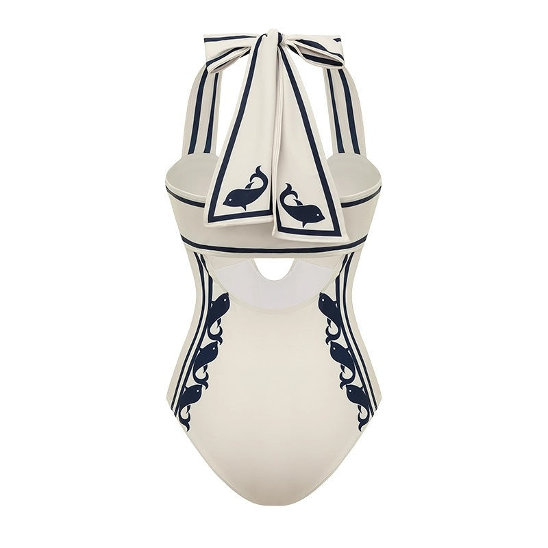 Riviera Wave Monokini with Wrap Skirt Set